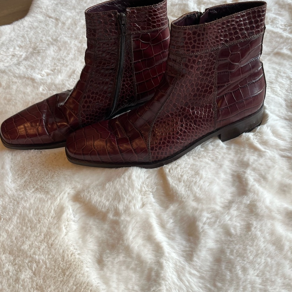Valleverde Italian Made Men’s Alligator Boot